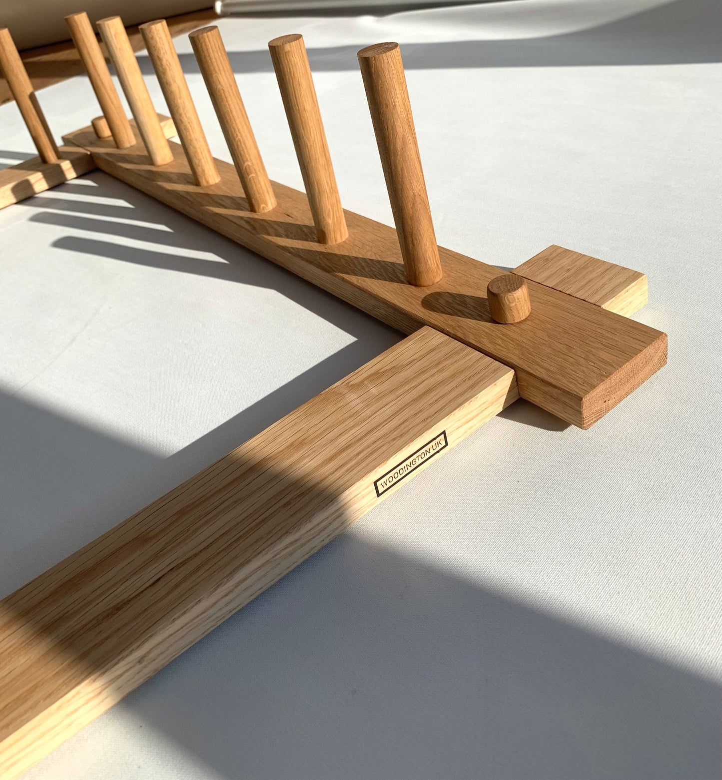 W030 - Warping Board up to 12m - Solid OAK - Weaving Loom Yarn Frame Handmade